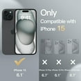 thumbnail image 2 of JETech Slim Case for iPhone 15 6.1-Inch with Camera Lens Full Cover Protection, Ultra-Thin Lightweight Matte Finish Minimalist Protective Phone Cover (Black), 2 of 6