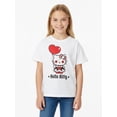 thumbnail image 4 of Sanrio, Girls' Short Sleeve T-Shirt, Goth Hello Kitty, Sizes 4-16, 4 of 8