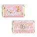 thumbnail image 3 of Pink and Gold Sweet 16 Mini Chocolate Candy Bar Wrappers - 16th Birthday Party Favor Labels - 45 Stickers, 3 of 3