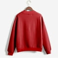 thumbnail image 5 of CEHVOM Femmes Mode Décontractée Imprimé Col Rond Ample Manches Longues Hauts Courts Blouse Chandails Sans Capuche Liquidation, 5 of 5