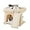 Beige, variant on Cat Tree Tower Perch Bed and Washable Top for Large Adult Cats, Condo and Scratching Post for Indoor Kitten Pet