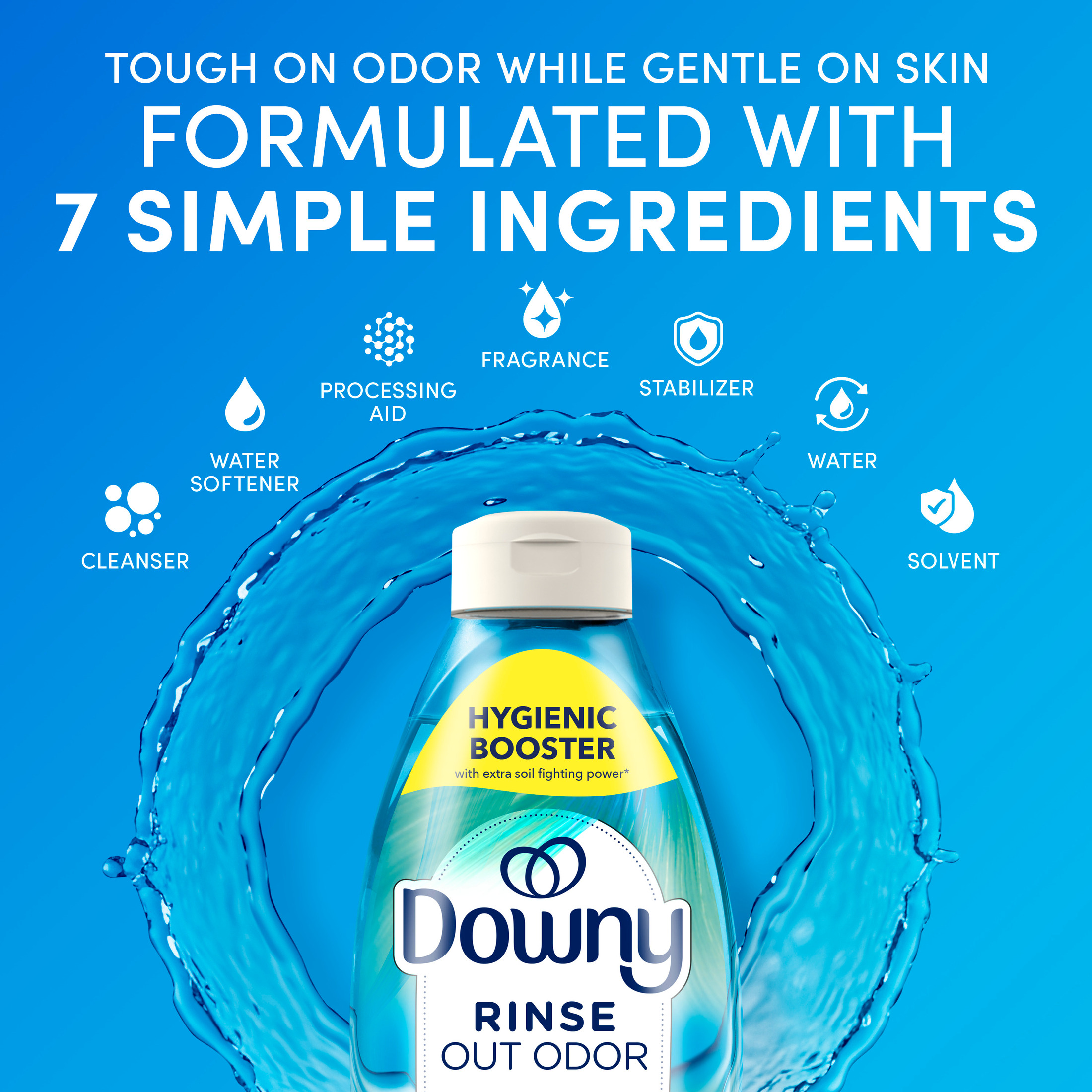 Downy Rinse Out Odor Laundry Rinse, Cool Cotton photo 7