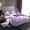 Purple White, variant on Homewish Teens Blue Flower Leaves 3pcs Twin Sheet Sets,Vintage Aesthetic Twin Fitted Sheet,Minimalist Mid Century Breathable Flat Sheet,Microfiber Bedroom Decor