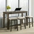 thumbnail image 2 of Bowery Hill Transitional Wood Gray Multipurpose Bar Table Set, 2 of 23