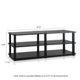 thumbnail image 5 of Furinno Tst No-tools 3-Tier Wide Shoe Storage Rack, Espresso/Black, 5 of 5