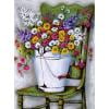 Kit de dibujo de taladro redondo completo de flor de cubo de hierro hecho a mano pintura de diamante de arte Likrtyny Arte deco