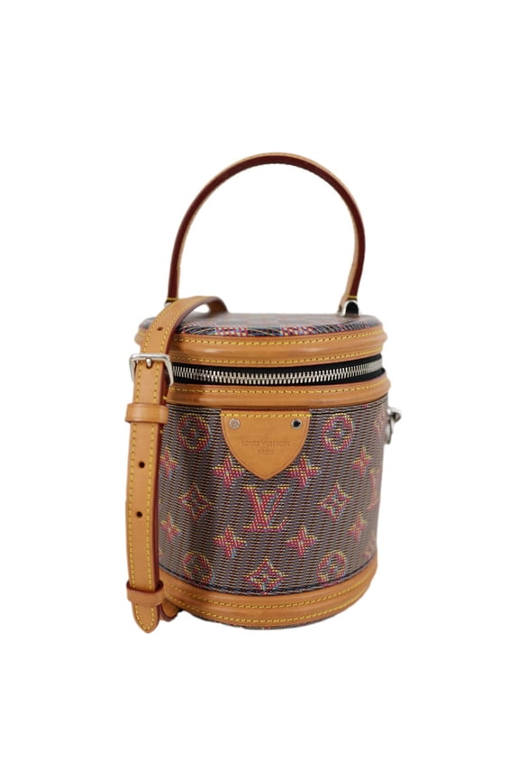 Pre-Owned Louis Vuitton Cannes LV Pop Canvas Shoulder Bag Brown