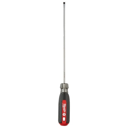 UPC: 0045242521715 | Milwaukee 3/16 in. x 8 in. L Slotted Cushion Grip Screwdriver 1 pc. – Case Of: 1; Each Pack Qty: 1