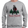 thumbnail image 2 of Santa-Squatch Sweatshirt Unisex Small Grey, 2 of 5