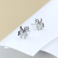 thumbnail image 4 of Unicorn Studs Earrings Tiny Earrings Colourful Animal Ear Stud for Minimalist Gift 925 Sterling Silver, 4 of 5