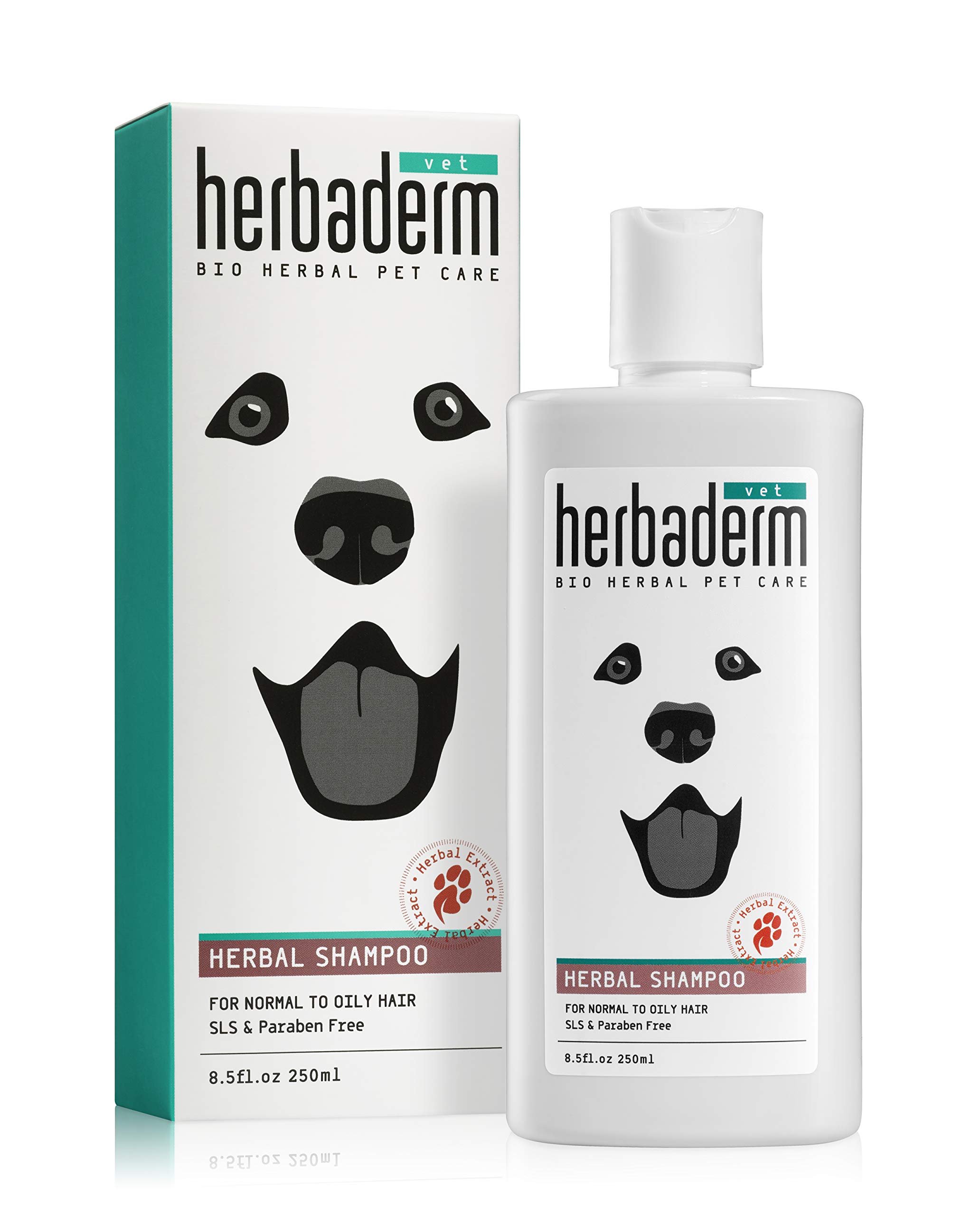 Herbaderm Natural Dog Shampoo for Normal to Oily Hair Dog Shampoo