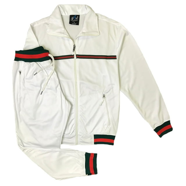 Ensemble 2 Pcs pour Homme : Veste de Jogging à Rayures de Mode Active StarLight et Pantalon de Survêtement