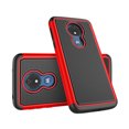 thumbnail image 2 of Étui Moto G7 Power, Étui Motorola Moto G7 Supra / G7 Optimo Maxx, Étui de Protection Tinysaturn Absorbant les Chocs [Rouge] Pare-Chocs en Caoutchouc Plastique Résistant aux Rayures avec Prise, Mignon, Robuste, Rigide, Étui de Téléphone, 2 of 7