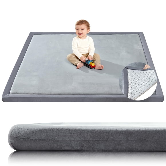 Alfombra de Juego para Bebé SEPARO 3.3 cm 50x50 cm Antideslizante Gris