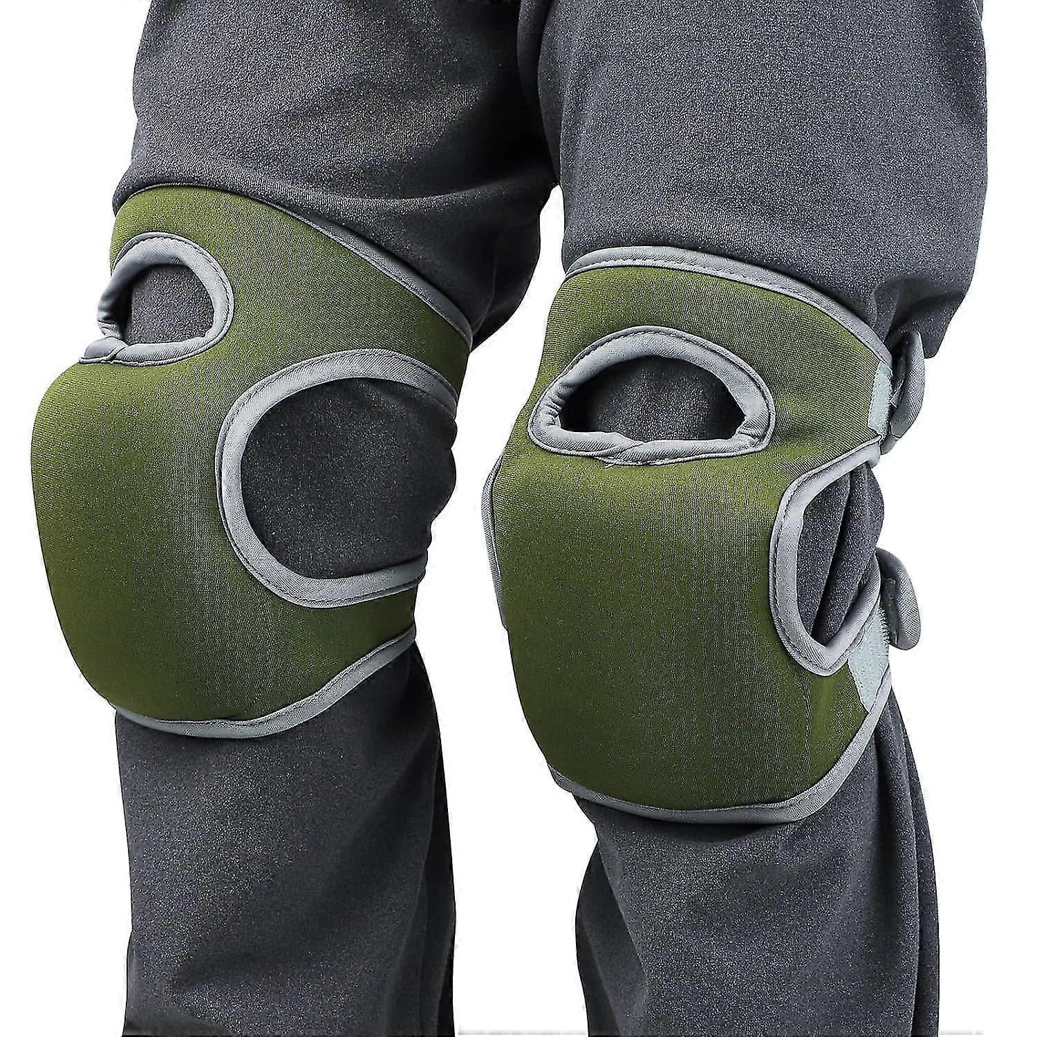 Cushioned Gardening Knee Pads With Adjustable Straps Soft Comfortable Kneeling Cushions Flooring Kneepads For Yard Work, Landscaping, Cleaning, Roofin