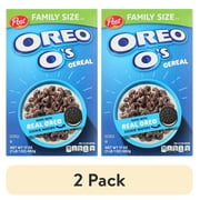 (2 pack) Post OREO Os Breakfast Cereal, 17 oz Box