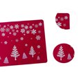 thumbnail image 3 of Juego de 6 manteles individuales navideños de PVC para mesa de comedor, tapetes aislantes del calor fáciles de limpiar, 3 of 5