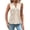 Beige, variant on ChoXxx Women's Summer Fashion Elegant Pleated V Neck Vest Top White XXL