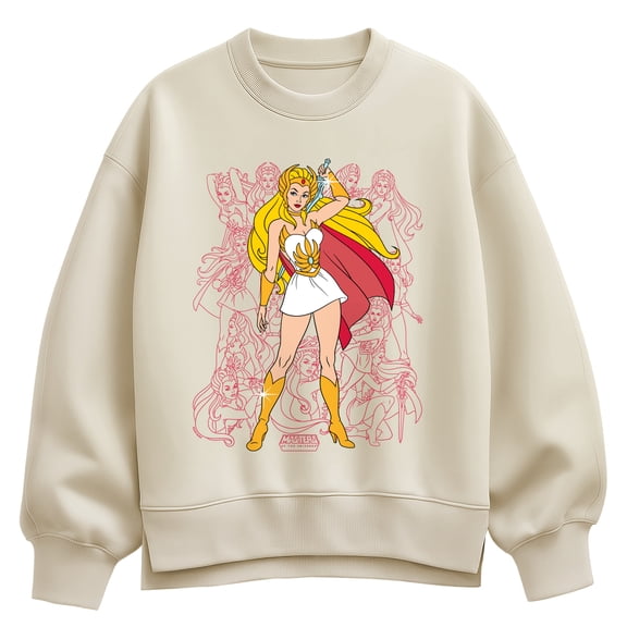 Masters of the Universe - Shera Collage - Women's Oversized Fleece Crew Sweatshirt