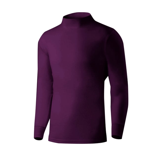 Miqool Chemise à Col Roulé pour Hommes Manches Longues Ajustée Douce Extensible Chaude Chandail d'Hiver