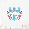 thumbnail image 4 of Inktastic My Pawpaw Loves Me with Flowers and Hearts Girls Toddler Dress, 4 of 5