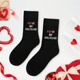 thumbnail image 2 of Funny Novelty Socks for Men Valentine's Day Gift-I Love My Girlfriend,Christmas Birthday Gifts for Him Men Boyfriend, 2 of 7