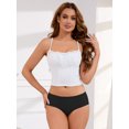 thumbnail image 4 of DARING DIVA Women's Full Coverage Comfortable Briefs Mid-Waisted Panties Black M, 4 of 6
