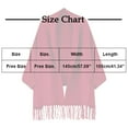 thumbnail image 5 of DAFPZW Shawl Wraps for Women Open Front Cape Ponchos Oversized Cardigan for Spring Fall Winter, 5 of 5