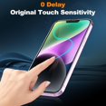 thumbnail image 5 of NEOYFC fo 3 Pack for iPhone 14 foriPhone 13 Proforfo'r 13 Screen Protector Tempered Glass, [Military Grade Shatterproof] HD Clear Film Case Friendly Screen Protector for iPhone 14 iPhone 13 Pro, 5 of 5