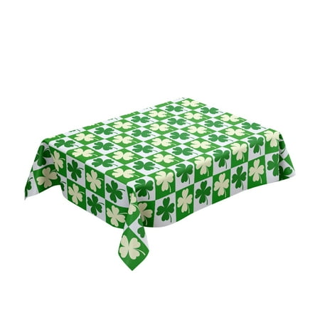 

Green Shamrocks-Table Cloth St Patrick S Day Tablecloth Shamrock-Spring