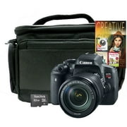 Canon 0591C005-4-KIT EOS Rebel T6i Camera With 18-135mm Lens, Carry Bag, SDHC Card And Creative Insights Software