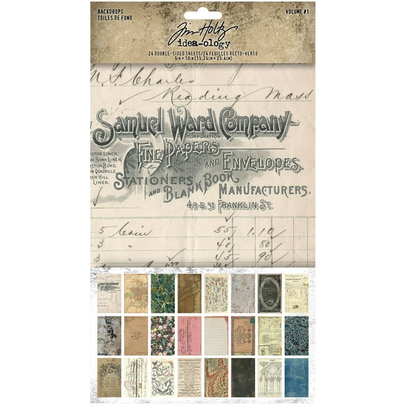 Tim Holtz Idea-Ology Backdrops Volume 1