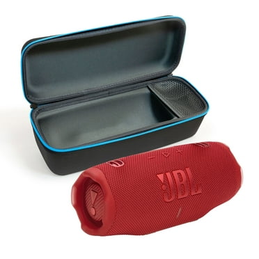 JBL CHARGE 6 Bluetooth Speaker & divvi! Premium Hard Case Bundle - Red