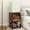 Retro, variant on Compact Refrigerator Stand with Beverage Storage, Wheels & Semi-Enclosed Space for Dorm, Home, Office