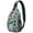 Romantic, variant on Tropical Beach Sling Backpack with Hawaiian Floral Pattern, Jungle Leaves, Vibrant Palm Leaf and Botanical Exotic Style for Summer Vacation