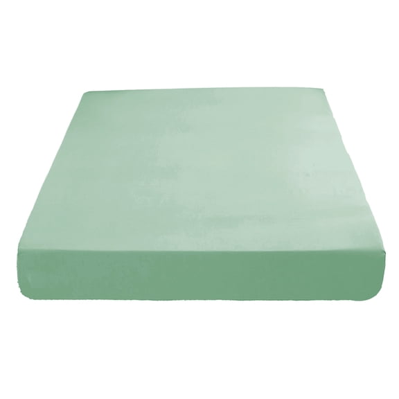 Rirozkan Fitted Sheet, Double Bed Mattress Cover, Full Encasement Non Slip Protector, Soft Fiber for Comfortable Sleep, Green