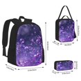 thumbnail image 2 of Balery Purple Bubble Abstract Art Mochila Escolar 3 en 1 para Niños - Mochila Resistente con Lonchera Térmica y Estuche - Mochila Escolar para Niños y Niñas, 2 of 7