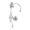 thumbnail image 2 of Opvise 1Pc Ear Cuff Fine Workmanship Temperament Rhinestone Inlay Geometric High Gloss Dress Up Luxury Butterfly Chain Ear Cuff Tassel Earring Jewelry Accessories, 2 of 8