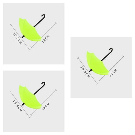 

3pcs 3pcs Self Adhesive Plastic Umbrella Tool Umbrella Hook Waterproof Holder Seamless Article Hanger Room