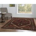 thumbnail image 3 of Linon Home Decor Serape Area Rug Collection, Red and Orange, 2' x 3', 3 of 4