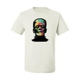 thumbnail image 2 of Wild Bobby, Colorful Technicolor Rainbow Frankenstein Face, Pop Culture, Men Graphic Tees, White, Small, 2 of 3