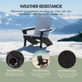 thumbnail image 3 of WestinTrends Riviera Outdoor HDPE Modern Adirondack Chair with Cup Holder, Black, 3 of 14