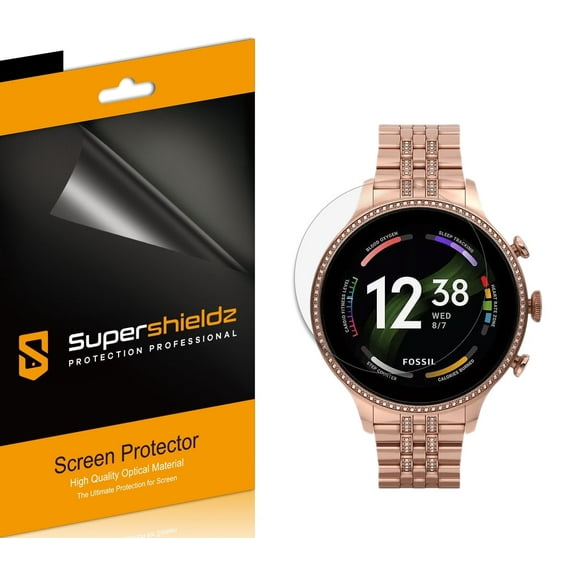 [6-Pack] Supershieldz for Fossil Women's Gen 6 42mm Screen Protector, Anti-Bubble High Definition (HD) Clear Shield