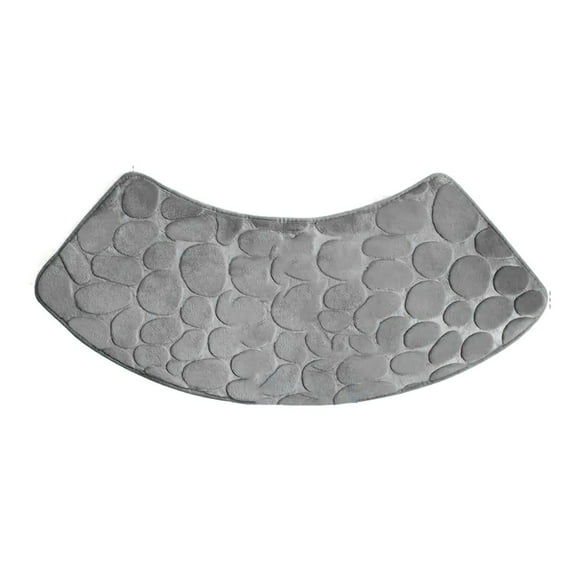 AFQH New Practical Shower Laundry Room Living Room Shower Mat Absorbent Bathroom Accessory Curved Shower Soft Washable