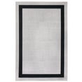 thumbnail image 4 of Playa Rug Machine Washable Area Rug With Non Slip Backing - Stain Resistant - Eco Friendly - Family and Pet Friendly - Everest Geometric Modern Bordered Creme&Black Design 8'x10', 4 of 7