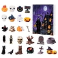 thumbnail image 2 of Spooky Halloween Decorations, 2026 Advent Calendar for Student, Halloween Countdown Calendar with 24Pc Blind Box, Mini Resin Figurines of Ghost, Skeleton, Pumpkin, Witch & Spooky, 2 of 8