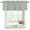 Sage Green, Mint, Seafoam, Celadon, variant on Grey Botanical Curtain Valances for Windows, Kitchen Valance Window Treatments Panel 2 Pack, Farmhouse Summer Floral Leaves Rod Pocket Short Curtains for Bathroom Bedroom 42 x 12 Inch