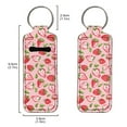 thumbnail image 2 of Yuyamidu Strawberry Chapstick Holder Keychain for Lip Balm Lip Gloss Lipstick, Neoprene Lip Balm Protector Sleeve for Tracker and Safeguard Women Lipstick Sleeve Pouch, 2 of 6