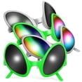 thumbnail image 1 of 4 Pcs Lunettes Alien Accessoires de Fête Accessoires Photo Couleurs Assorties Hommes Femmes Adolescents, 1 of 6