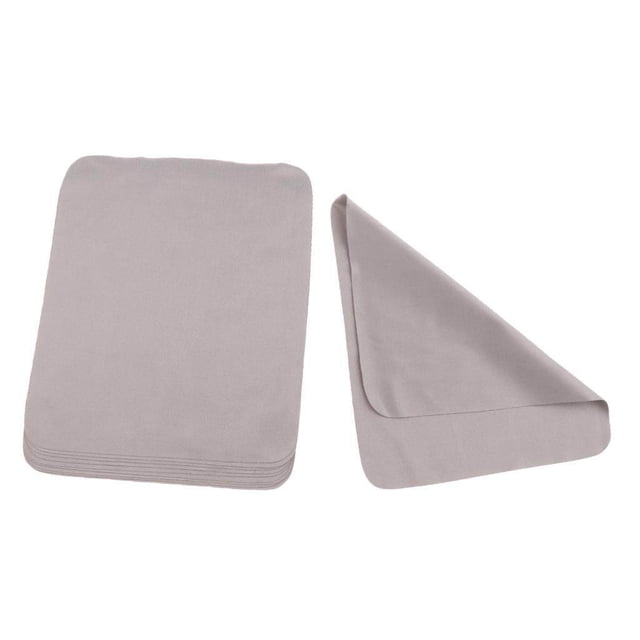 10 Pieces Microfiber Eyeglasses Camera Lens Cell Phones Cleaning Cleaning Cloths Eyeglasses Cloth Grey